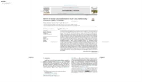 Review of the fate and transformation of per- and polyfluoroalkyl substances (PFASs) in landfills*